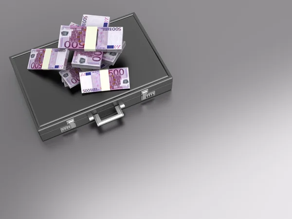 Briefcase with Cash — Stock Photo, Image