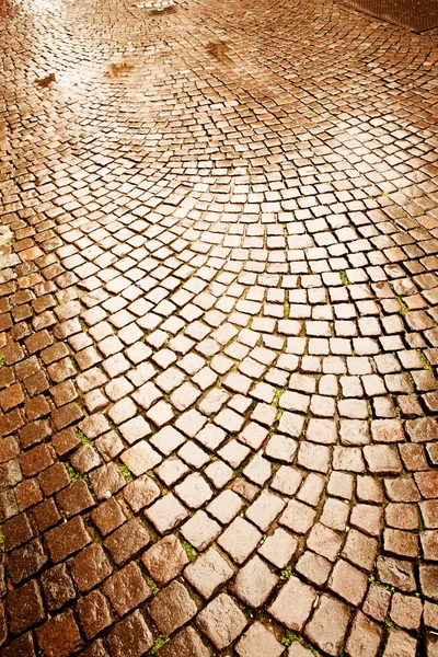 Cobblestone pavement in Verona — Stock Photo, Image