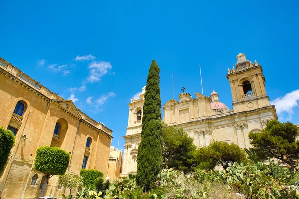 圣劳伦斯教会在 Birgu — 图库照片