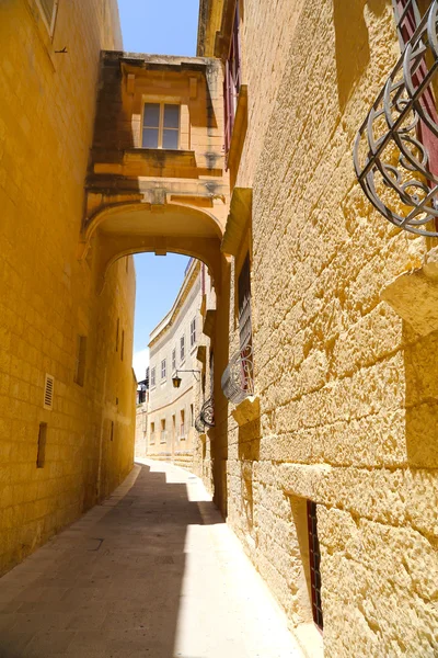 Zabytkowej architektury w mieście mdina — Zdjęcie stockowe