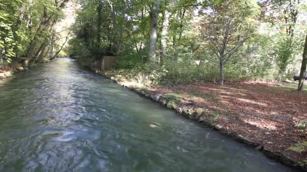 Річка в Англійська сад — стокове відео