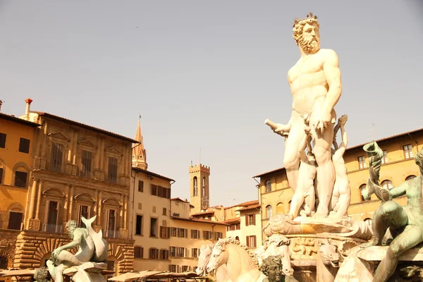 Fountain of Neptune in Florence — Stock Photo, Image