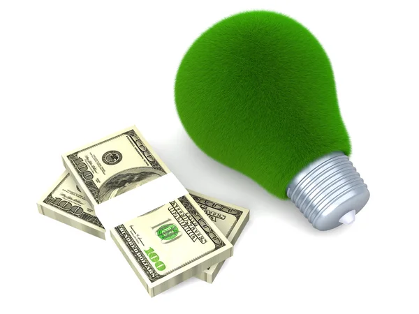 Green energy business - Dollar — Stock Photo, Image