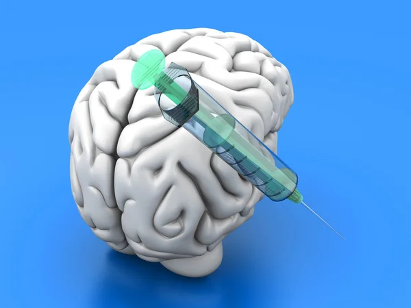 Инъекция мозга — стоковое фото