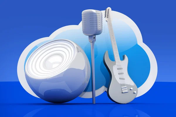 Music Cloud — Stock Photo, Image