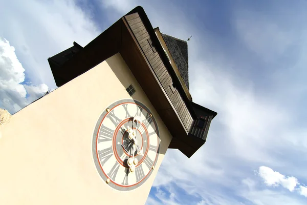 The Clock tower in Graz — Stock Photo, Image