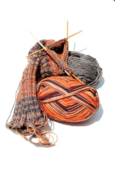 뜨개질 양말 — 스톡 사진