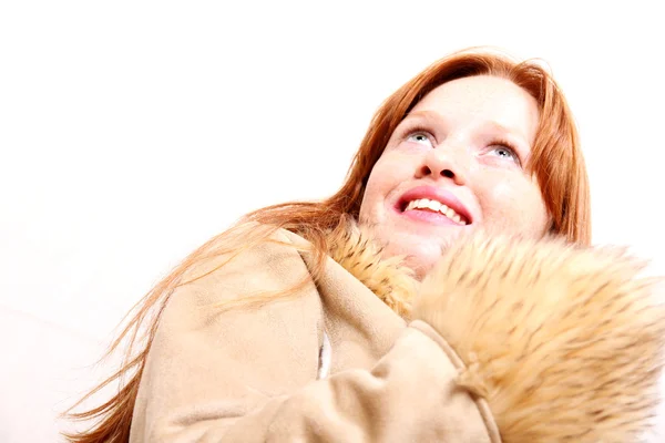 Mulher em roupas de inverno — Fotografia de Stock