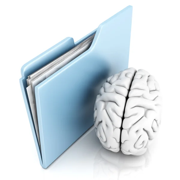 Brain Folder — Stockfoto