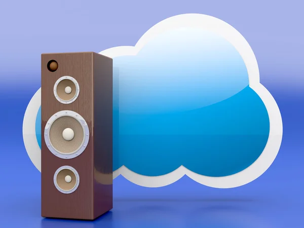 Audio Cloud — Stock Photo, Image