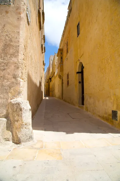 Straat in Mdina — Stockfoto