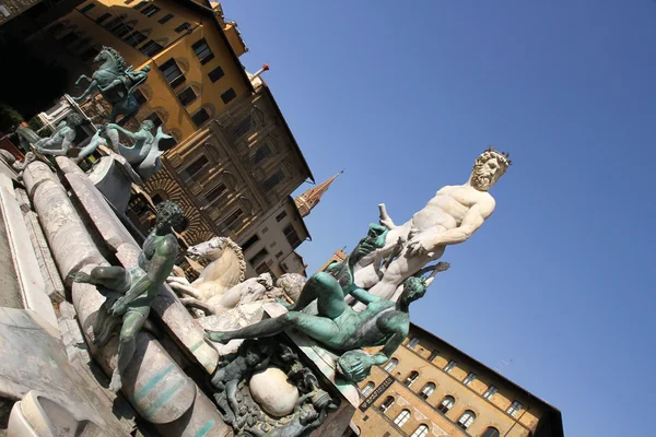 Fontein van Neptunus in Florence — Stockfoto