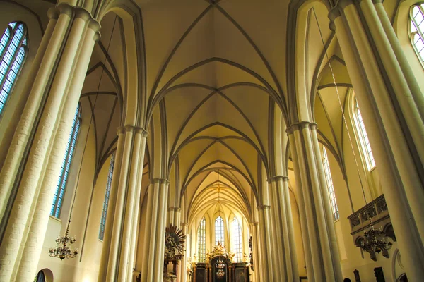 Interiör av Marienkirchen i berlin, Tyskland — Stockfoto