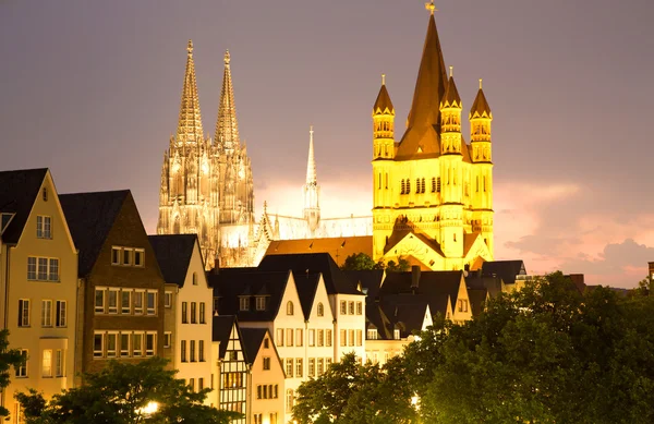 Cologne at night — Stock Photo, Image