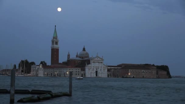 Caduta della notte a Venezia — Video Stock