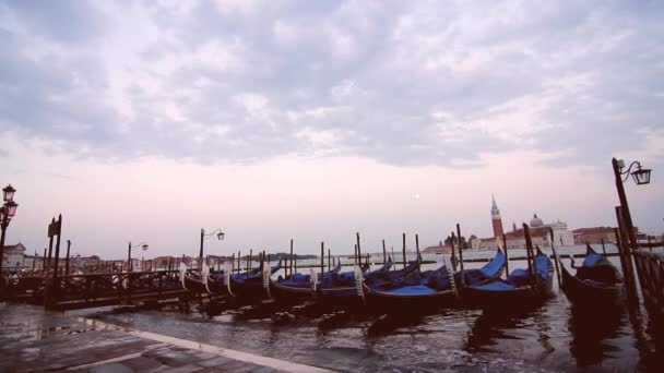 Solnedgång i Venedig — Stockvideo