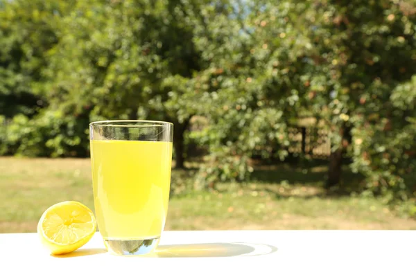 Naturalne lemoniady w ogrodzie — Zdjęcie stockowe