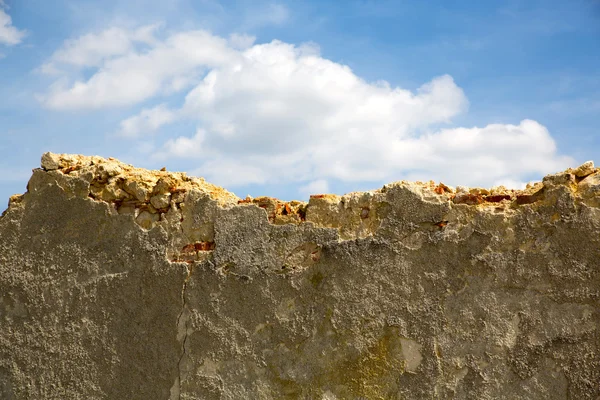 Abgerissene Mauer — Stockfoto