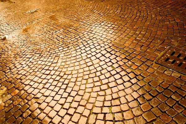 Cobblestone pavement in Verona — Stock Photo, Image