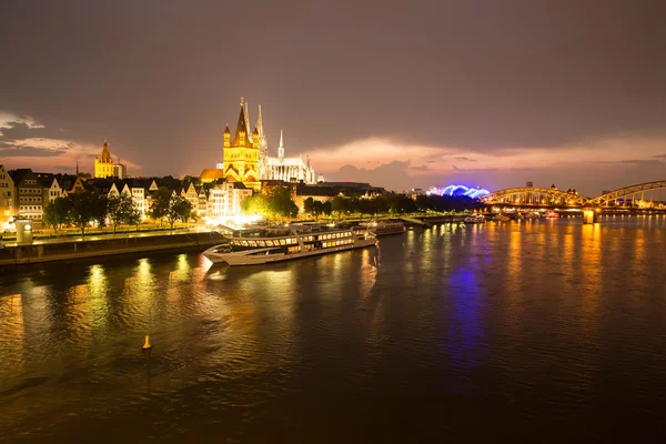 Cologne at night — Stock Photo, Image