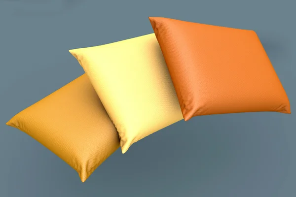 Три подушки — стоковое фото