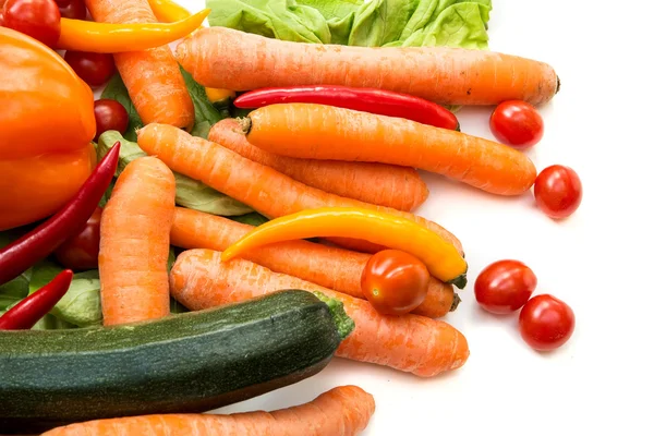 Різні овочі ізольовані — стокове фото
