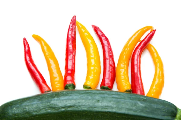 Chilli and Cucumber — Stock Photo, Image