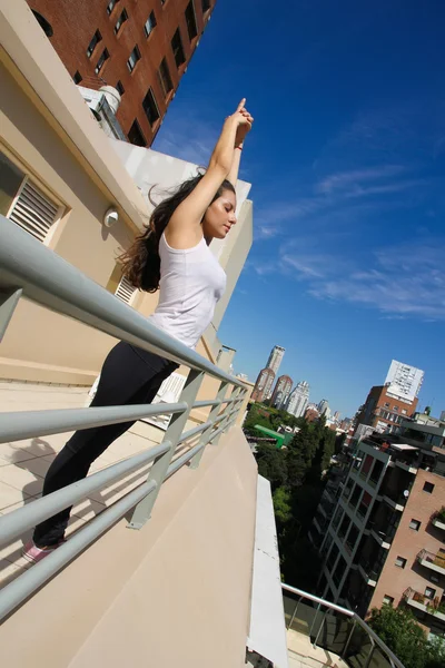 Urban yoga — Stockfoto