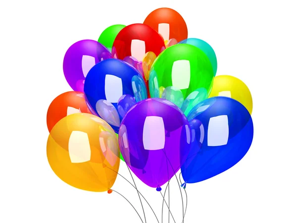 Balony izolowane na białym — Zdjęcie stockowe
