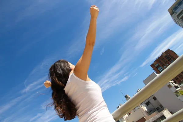 Stedelijke yoga — Stockfoto