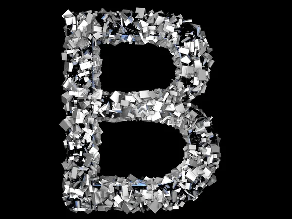 Crystal Letter - B — Stock Photo, Image