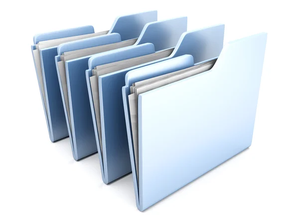 Row of Folders — Stock Photo, Image