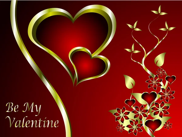 Een vector valentines achtergrond — Stockvector