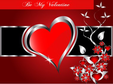 bir vektör Sevgililer arka plan