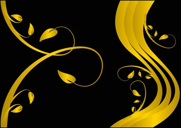 Желтый цветочный декоративный фон — стоковый вектор