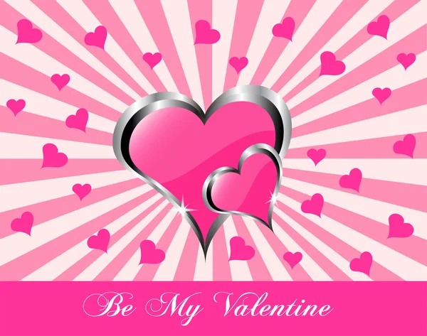 A vector valentines background — Stock Vector