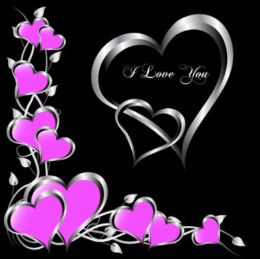 bir vektör Sevgililer arka plan