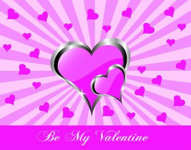 bir vektör Sevgililer arka plan