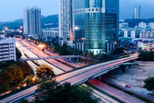 Cidade noite — Fotografia de Stock