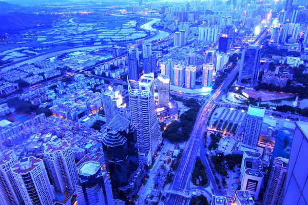 Vista aérea da cidade — Fotografia de Stock