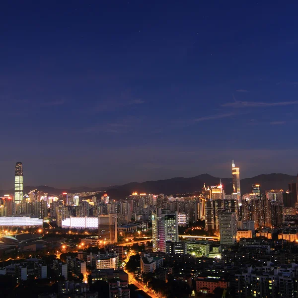 Night scene of shenzhen — Stock Photo, Image