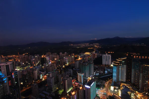 Scène nocturne de shenzhen — Photo