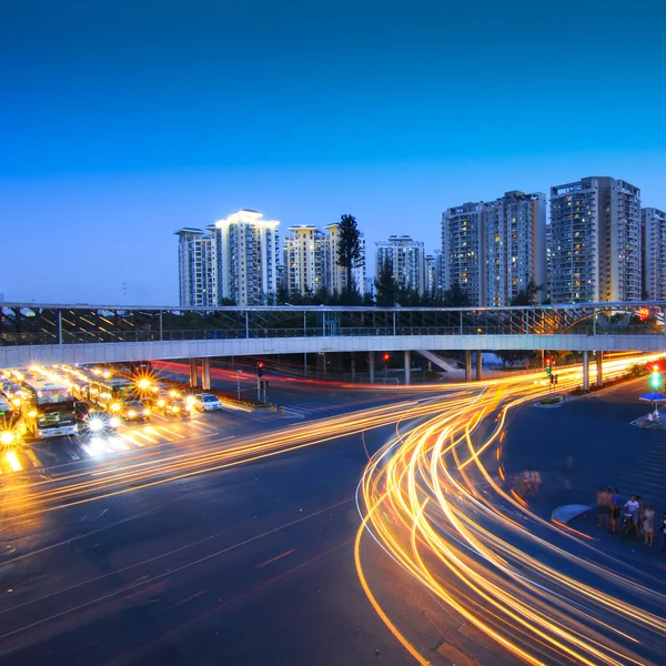 轻铁的道路上 — 图库照片