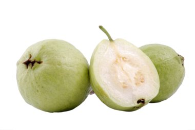 guava beyaz bir arkaplanda izole