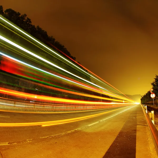 Autostrada di notte — Foto Stock