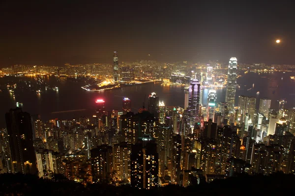 Hong Kong di notte — Foto Stock