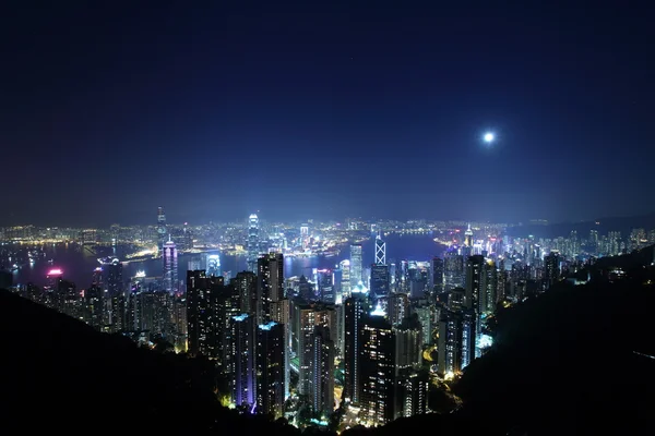 Hong Kong at night — Stock Photo, Image