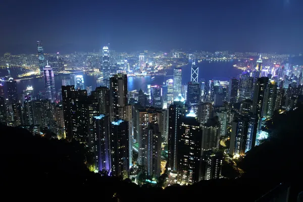 Hong Kong at night — Stock Photo, Image