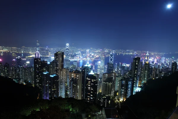 Hong Kong di notte — Foto Stock