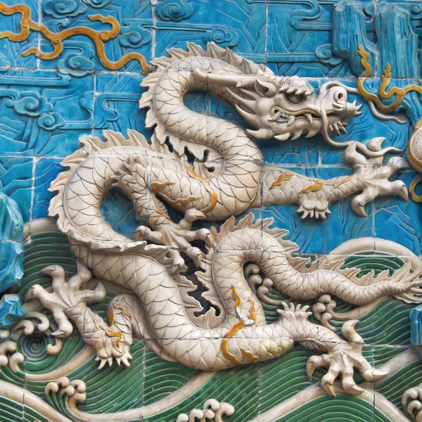 Nio-dragon väggen — Stockfoto